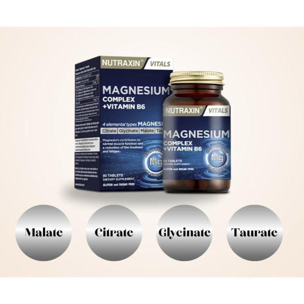 Nutraxin Vitals Magnesium Complex + Vitamin B6